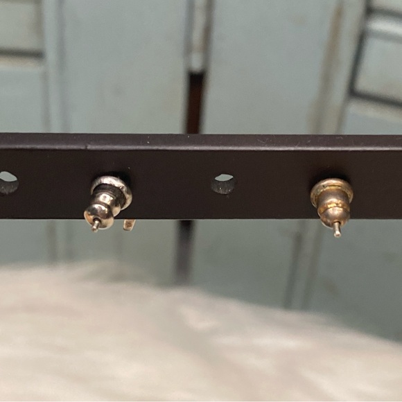 Sterling Silver Hummingbird Post Back Earrings Marked 925 - Picture 3 of 5